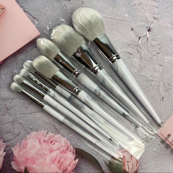 SLMISSGLAM Makeup Day Sale Slmissglam Marble Glam Brush Set Of 8